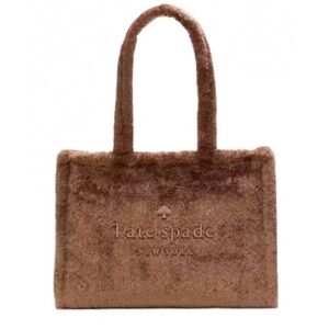 Kate Spade Tan Faux Fur Tote